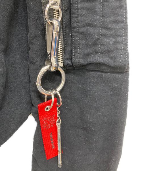 DIESEL（ディーゼル）DIESEL (ディーゼル) short flight jacket back ZIP ブラック サイズ:Mサイズ 未使用品の古着・服飾アイテム