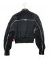 DIESEL (ディーゼル) short flight jacket back ZIP ブラック サイズ:Mサイズ 未使用品：22000円
