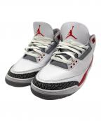 NIKEナイキ）の古着「スニーカー/Air Jordan 3 Retro OG」｜レッド×ホワイト