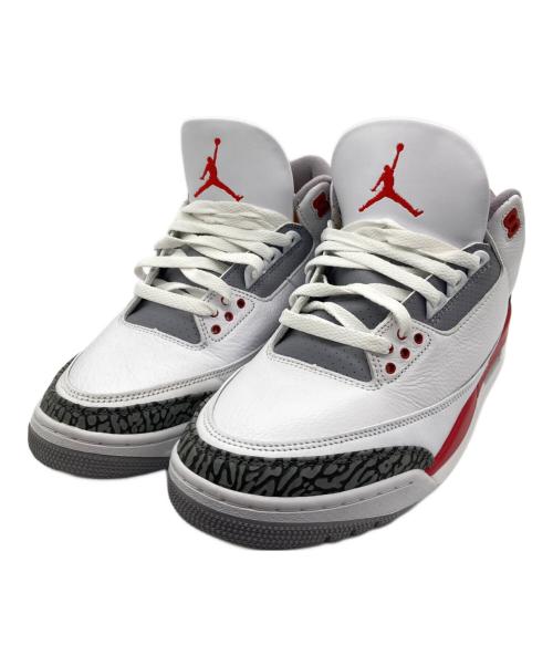 NIKE（ナイキ）NIKE (ナイキ) スニーカー/Air Jordan 3 Retro OG レッド×ホワイト サイズ:28.5cmの古着・服飾アイテム
