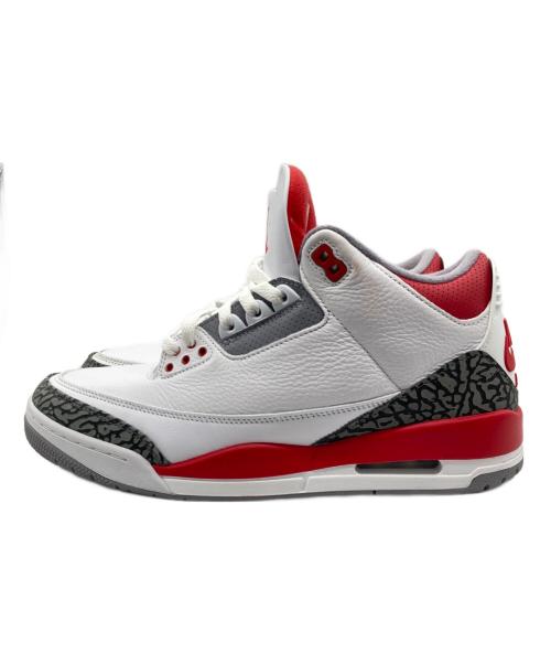 NIKE（ナイキ）NIKE (ナイキ) スニーカー/Air Jordan 3 Retro OG レッド×ホワイト サイズ:28.5cmの古着・服飾アイテム