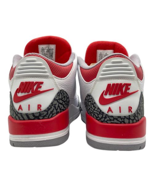 NIKE（ナイキ）NIKE (ナイキ) スニーカー/Air Jordan 3 Retro OG レッド×ホワイト サイズ:28.5cmの古着・服飾アイテム