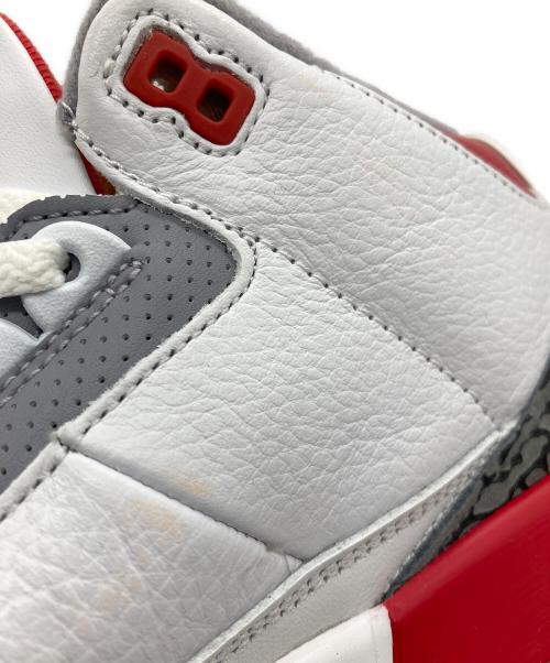 NIKE（ナイキ）NIKE (ナイキ) スニーカー/Air Jordan 3 Retro OG レッド×ホワイト サイズ:28.5cmの古着・服飾アイテム