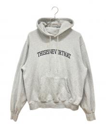 thisisneverthat（ディスイズネバーザット）の古着「Arc-Logo Hooded Sweatshirt」｜グレー
