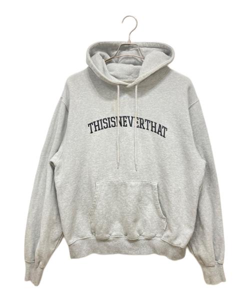 thisisneverthat（ディスイズネバーザット）thisisneverthat (ディスイズネバーザット) Arc-Logo Hooded Sweatshirt グレー サイズ:Mサイズの古着・服飾アイテム