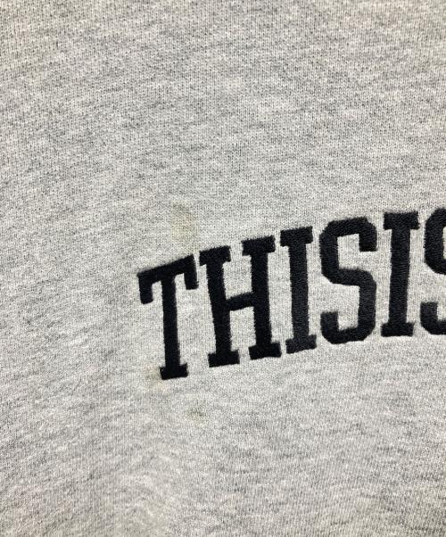 thisisneverthat（ディスイズネバーザット）thisisneverthat (ディスイズネバーザット) Arc-Logo Hooded Sweatshirt グレー サイズ:Mサイズの古着・服飾アイテム