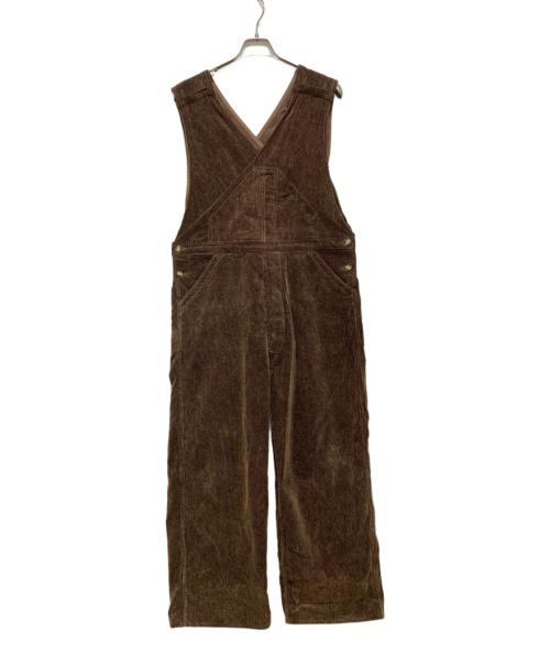 WRYHT（ライト）WRYHT (ライト) コーデュロイオーバーオール ブラウン サイズ:2の古着・服飾アイテム