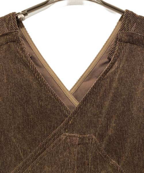 WRYHT（ライト）WRYHT (ライト) コーデュロイオーバーオール ブラウン サイズ:2の古着・服飾アイテム