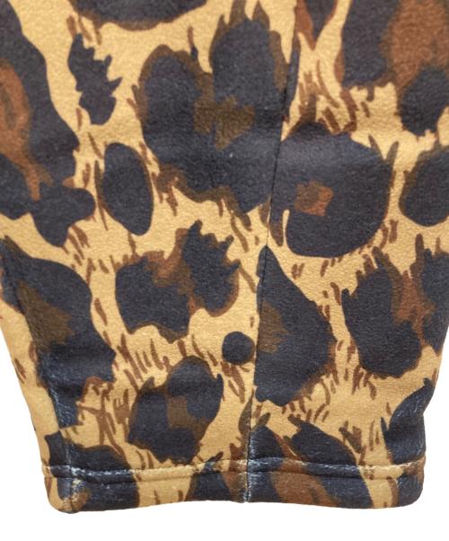 GLIM CLAP（グリムクラップ）GLIM CLAP (グリムクラップ) Fleece fabric pants -leopard pattern- ブラック×カーキ サイズ:Lサイズ 未使用品の古着・服飾アイテム