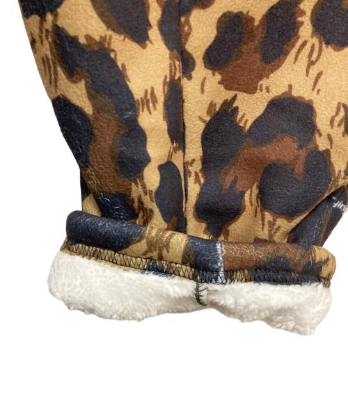 GLIM CLAP（グリムクラップ）GLIM CLAP (グリムクラップ) Fleece fabric pants -leopard pattern- ブラック×カーキ サイズ:Lサイズ 未使用品の古着・服飾アイテム