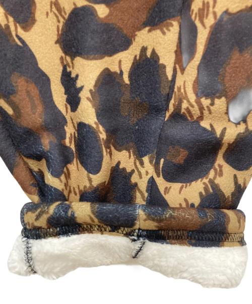 GLIM CLAP（グリムクラップ）GLIM CLAP (グリムクラップ) Fleece fabric pants -leopard pattern- ブラック×カーキ サイズ:Lサイズ 未使用品の古着・服飾アイテム