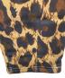 中古・古着 GLIM CLAP (グリムクラップ) Fleece fabric pants -leopard pattern- ブラック×カーキ サイズ:Lサイズ 未使用品：17000円