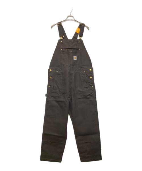 CarHartt（カーハート）CarHartt (カーハート) ダックビブオーバーオール ブラウン サイズ:W40×30 未使用品の古着・服飾アイテム