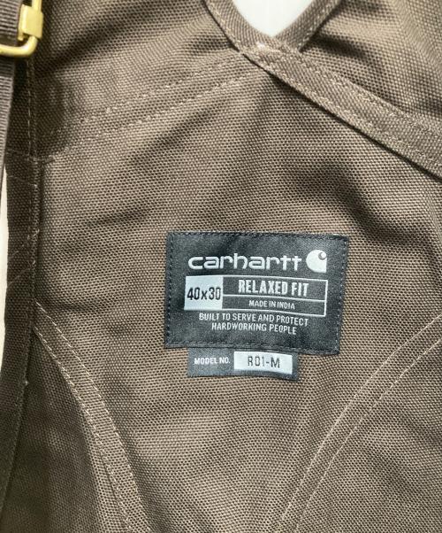 CarHartt（カーハート）CarHartt (カーハート) ダックビブオーバーオール ブラウン サイズ:W40×30 未使用品の古着・服飾アイテム