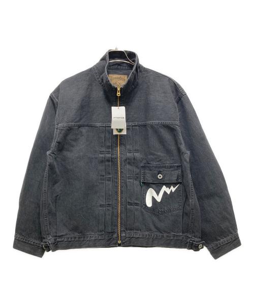 Manastash（マナスタッシュ）Manastash (マナスタッシュ) DENIM ZIP JACKET グレー サイズ:Lサイズ 未使用品の古着・服飾アイテム