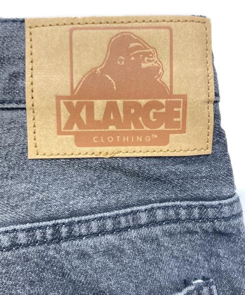 X-LARGE（エクストララージ）X-LARGE (エクストララージ) バギーデニムパンツ ブラック サイズ:36inch 未使用品の古着・服飾アイテム