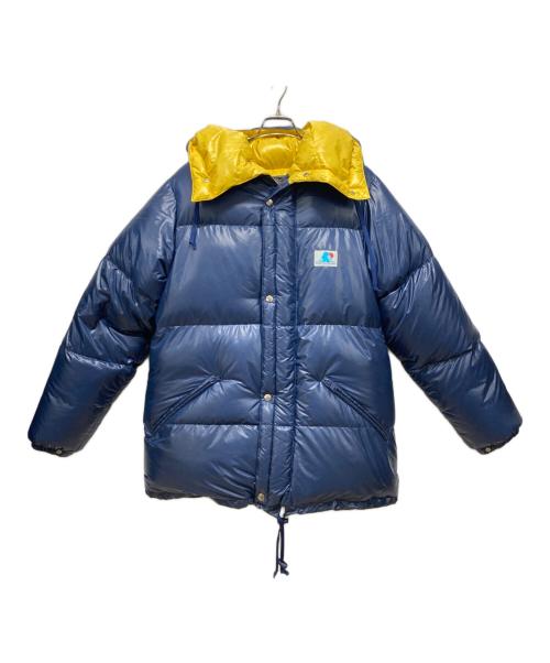 PALACE（パレス）PALACE (パレス) BEAMS PLUS (ビームスプラス) Expedition Down Jacket ネイビー×イエロー サイズ:Lサイズ 未使用品の古着・服飾アイテム