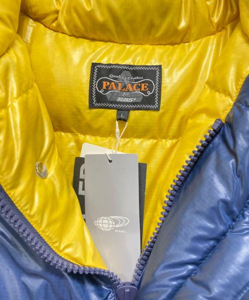 PALACE（パレス）PALACE (パレス) BEAMS PLUS (ビームスプラス) Expedition Down Jacket ネイビー×イエロー サイズ:Lサイズ 未使用品の古着・服飾アイテム