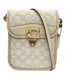 COACH（コーチ）の古着「ショルダーバッグ」｜ホワイト×ベージュ