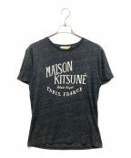 maison kitsuneメゾンキツネ）の古着「半袖カットソー」｜ブラック