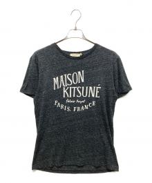 maison kitsune（メゾンキツネ）の古着「半袖カットソー」｜ブラック