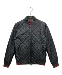 FRED PERRY（フレッドペリー）の古着「キルティングブルゾン」｜ブラック×グレー×レッド