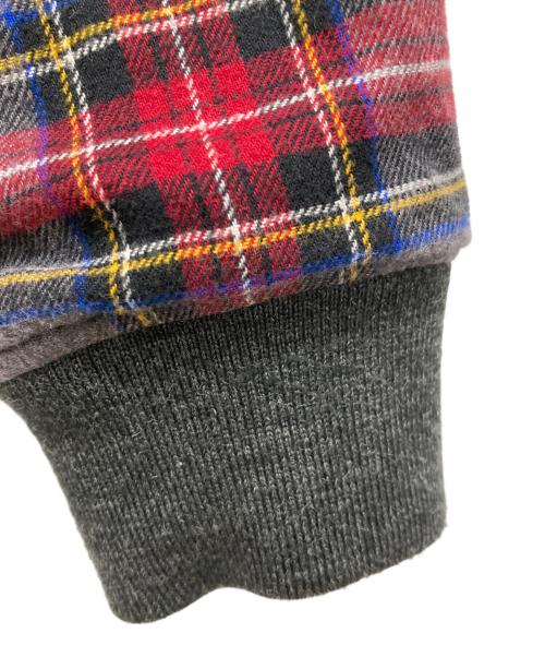 FRED PERRY（フレッドペリー）FRED PERRY (フレッドペリー) キルティングブルゾン ブラック×グレー×レッド サイズ:身長165～175の古着・服飾アイテム