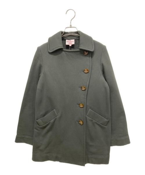 Vivienne Westwood RED LABEL（ヴィヴィアンウエストウッドレッドレーベル）Vivienne Westwood RED LABEL (ヴィヴィアンウエストウッドレッドレーベル) シングルPコート グリーン サイズ:2の古着・服飾アイテム