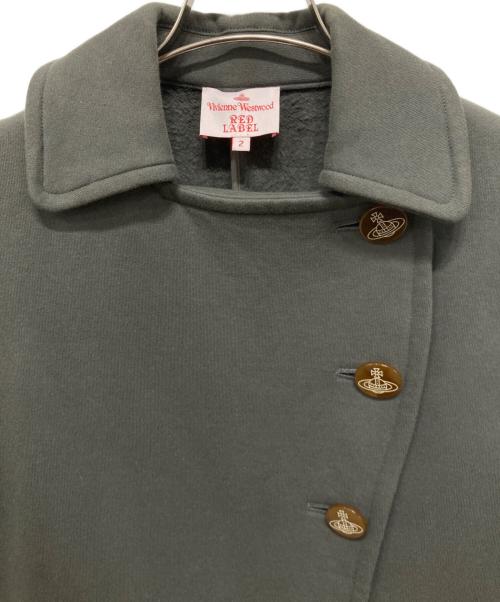 Vivienne Westwood RED LABEL（ヴィヴィアンウエストウッドレッドレーベル）Vivienne Westwood RED LABEL (ヴィヴィアンウエストウッドレッドレーベル) シングルPコート グリーン サイズ:2の古着・服飾アイテム