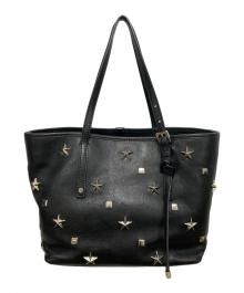 JIMMY CHOO（ジミーチュウ）の古着「スタッズトートバッグ」｜ブラック