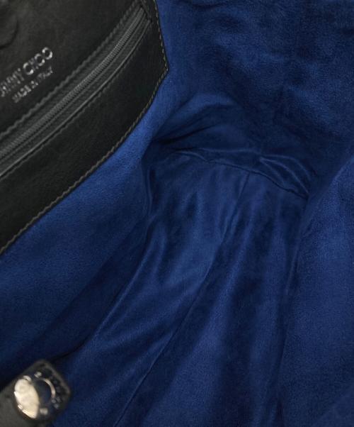 JIMMY CHOO（ジミーチュウ）JIMMY CHOO (ジミーチュウ) スタッズトートバッグ ブラックの古着・服飾アイテム