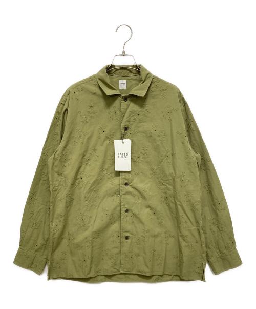 TAKEO KIKUCHI（タケオキクチ）TAKEO KIKUCHI (タケオキクチ) 長袖シャツ グリーン サイズ:Mの古着・服飾アイテム