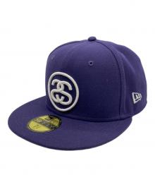 New Era×stussy（ニューエラ×ステューシー）の古着「キャップ」｜パープル