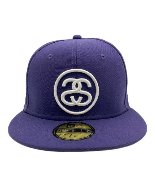 New Era（ニューエラ）New Era (ニューエラ) stussy (ステューシー) キャップ パープル サイズ:7 3/8の古着・服飾アイテム