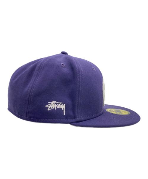 New Era（ニューエラ）New Era (ニューエラ) stussy (ステューシー) キャップ パープル サイズ:7 3/8の古着・服飾アイテム