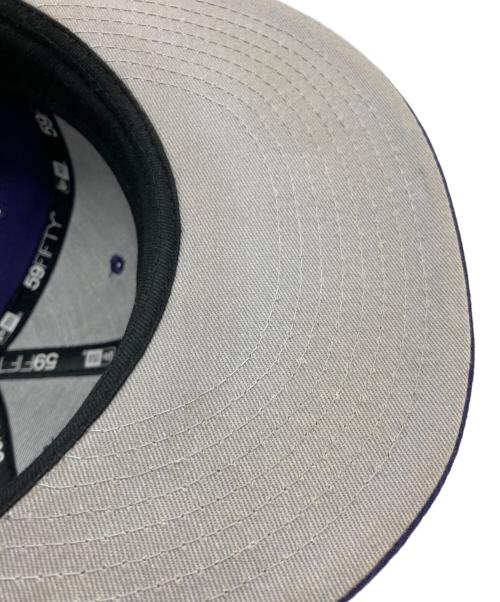 New Era（ニューエラ）New Era (ニューエラ) stussy (ステューシー) キャップ パープル サイズ:7 3/8の古着・服飾アイテム