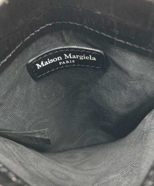 Maison Margiela（メゾンマルジェラ）Maison Margiela (メゾンマルジェラ) ショルダースマートフォンポーチ ブラック×グレーの古着・服飾アイテム
