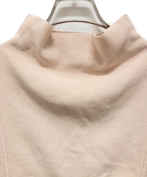 HER LIP TO（ハーリップトゥ）HER LIP TO (ハーリップトゥ) ノースリーブオープンバック薄手ニット ピンク サイズ:SIZE Fの古着・服飾アイテム
