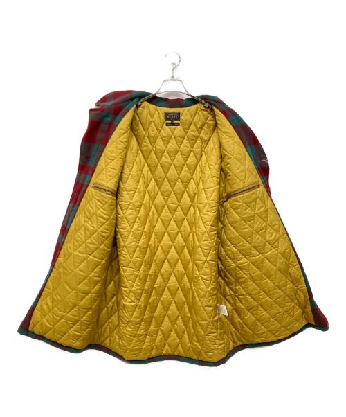 BEAMS PLUS（ビームスプラス）BEAMS PLUS (ビームスプラス) メルトンハンティングコート レッド×グリーン サイズ:L 未使用品の古着・服飾アイテム