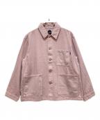 Manastashマナスタッシュ）の古着「HEMP WASHED CHORE JACKET」｜ピンク