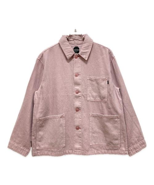 Manastash（マナスタッシュ）Manastash (マナスタッシュ) HEMP WASHED CHORE JACKET ピンク サイズ:SIZE L 未使用品の古着・服飾アイテム