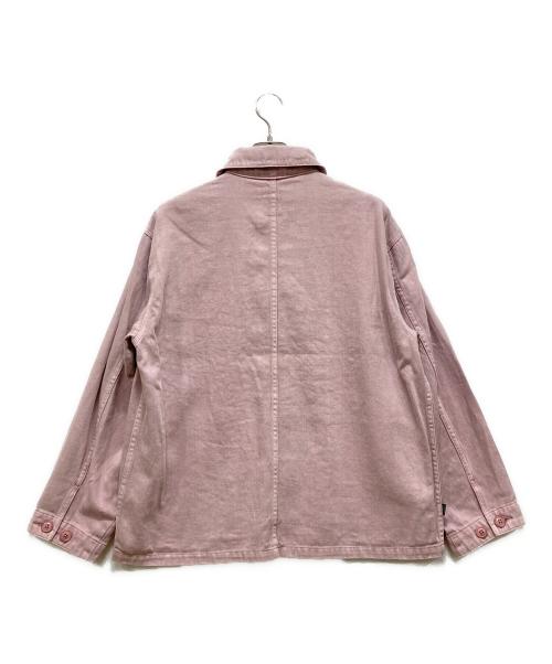 Manastash（マナスタッシュ）Manastash (マナスタッシュ) HEMP WASHED CHORE JACKET ピンク サイズ:SIZE L 未使用品の古着・服飾アイテム