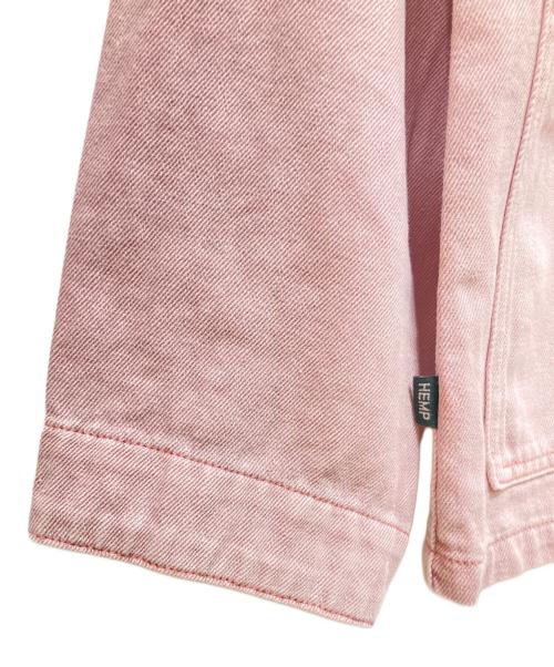 Manastash（マナスタッシュ）Manastash (マナスタッシュ) HEMP WASHED CHORE JACKET ピンク サイズ:SIZE L 未使用品の古着・服飾アイテム