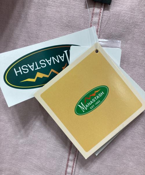 Manastash（マナスタッシュ）Manastash (マナスタッシュ) HEMP WASHED CHORE JACKET ピンク サイズ:SIZE L 未使用品の古着・服飾アイテム