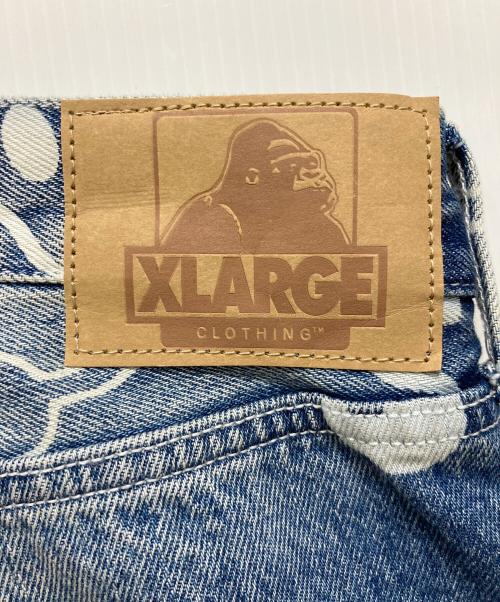 X-LARGE（エクストララージ）X-LARGE (エクストララージ) デニムパンツ インディゴ×ホワイト サイズ:36inch 未使用品の古着・服飾アイテム