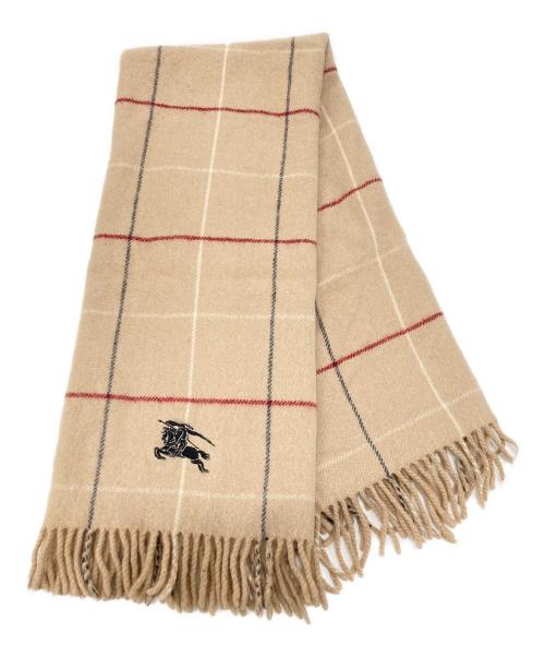 BURBERRY LONDON（バーバリーロンドン）BURBERRY LONDON (バーバリーロンドン) ウールマフラー ベージュの古着・服飾アイテム
