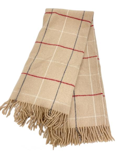 BURBERRY LONDON（バーバリーロンドン）BURBERRY LONDON (バーバリーロンドン) ウールマフラー ベージュの古着・服飾アイテム
