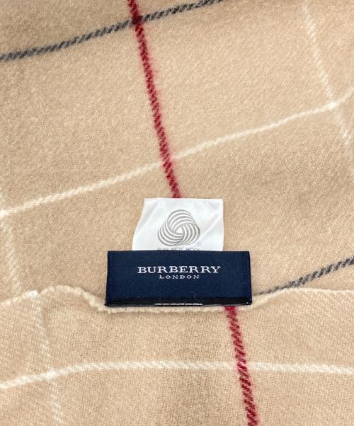 BURBERRY LONDON（バーバリーロンドン）BURBERRY LONDON (バーバリーロンドン) ウールマフラー ベージュの古着・服飾アイテム