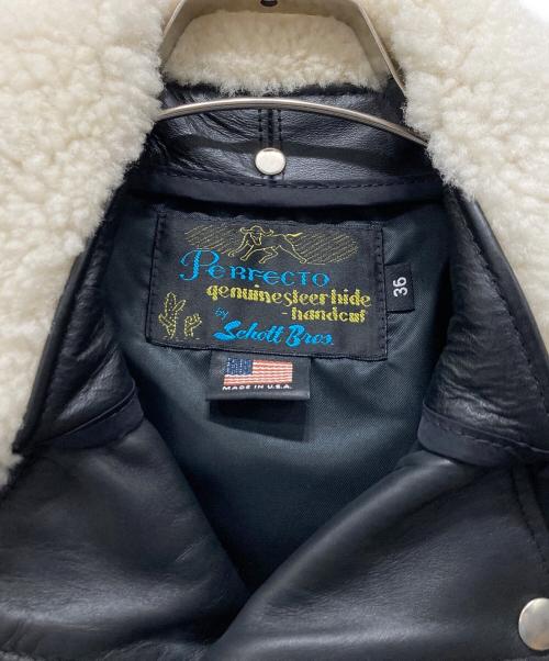 SCHOTT BROS（ショットブロス）SCHOTT BROS (ショットブロス) JOURNAL STANDARD (ジャーナルスタンダード) ライダースジャケット ブラック サイズ:SIZE 36の古着・服飾アイテム