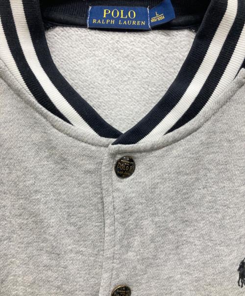 POLO RALPH LAUREN（ポロ・ラルフローレン）POLO RALPH LAUREN (ポロ・ラルフローレン) スタジャン グレー×ブラック サイズ:Lの古着・服飾アイテム
